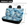 thumbnail image 4 of FUIALDOLG Blue Gold Marble Abstract Car Seat Covers Rear Bench Seats for SUV, 2 Piece Durable Auto Seat Cushions Machine Washable Non-Slip Car Rear Seat Covers, 4 of 7