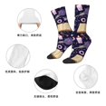 thumbnail image 5 of Honeii Lavender Flowers Print Adult Socks,Crew Socks,Casual Calf Socks,Daily Wear Socks for Men & Women, Perfect for Sports, Casual and Everyday Use, 5 of 6
