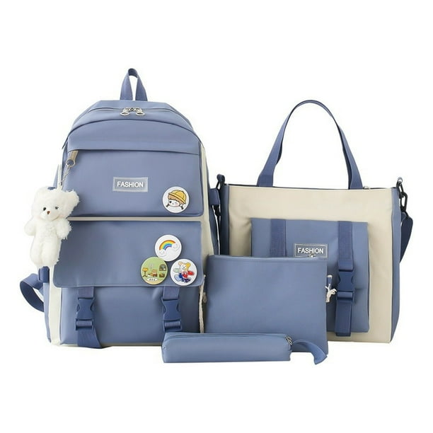 Mochila Fashion Campus High School de alta capacidad, 4 unidades