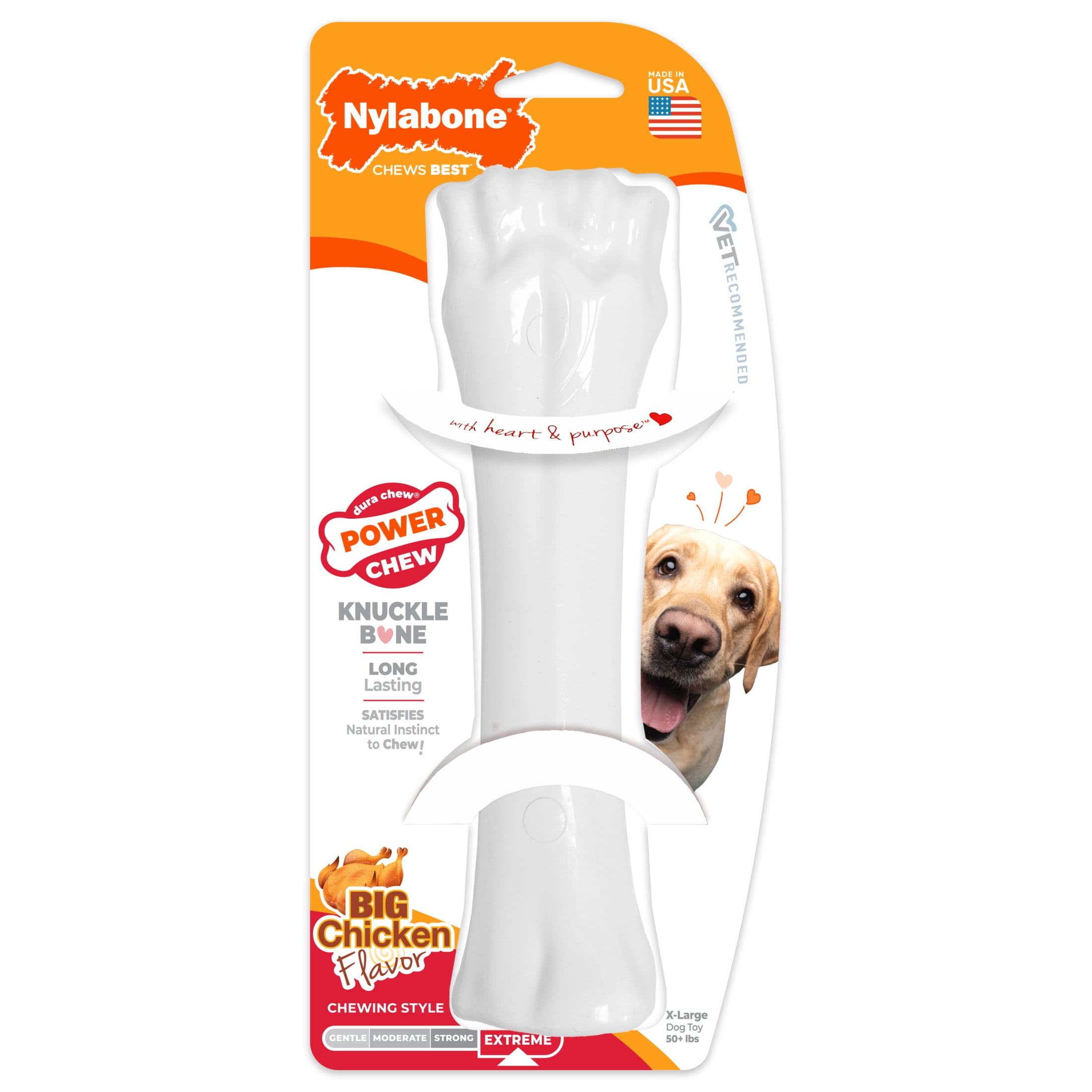 Nylabone Durable Power Chew Knuckle Bone for Large Dogs Over 50
