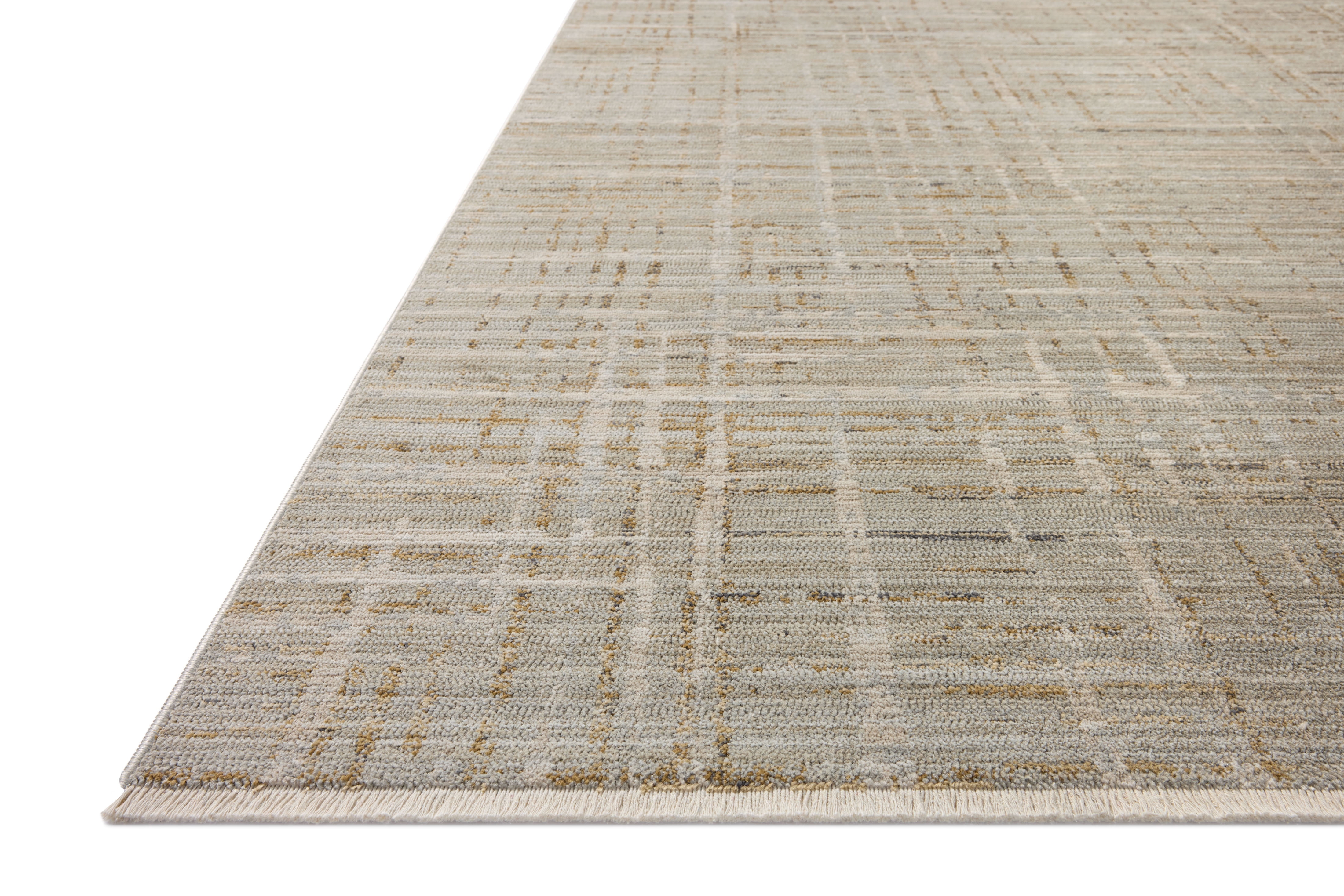 Loloi Wade Mist / Gold 18" x 18" Sample Rug