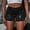 Black, variant on Women's Summer Casual Cargo Shorts High Waist Casual Shorts Pants High Elastic Sequins Bar Performance Clothing Shorts