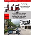 thumbnail image 5 of Triciclo eléctrico para adultos, transporte para personas mayores, niños, uso doméstico, mini scooter, ocio para tres personas, 5 of 5