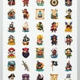 thumbnail image 4 of 35pcs-50pcs Funny Pirate Stickers Nautical Kids Stickers Pirate Adventure Stickers for Laptops Suitcases Notebooks, 4 of 9