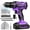 20V-purple, variant on 20V Purple Power Drill,Electric Drill Cordless with Battery and Charger,3/8-Inch Keyless Chuck, Variable Speed,with Drills Bits Set