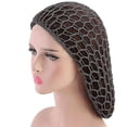 thumbnail image 3 of 3 Pieces Hair Net For Rollers, Women Hair Net Mesh Hair Net, 3 of 5