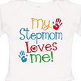 thumbnail image 4 of Inktastic My Stepmom Loves Me Boys or Girls Long Sleeve Baby Bodysuit, 4 of 5