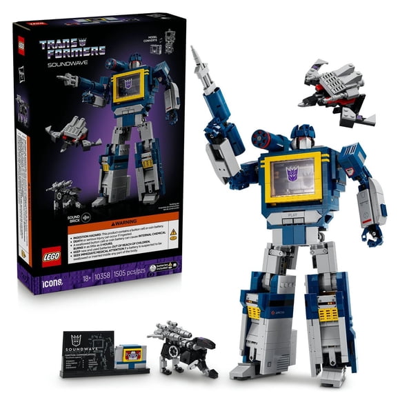 Set LEGO Icons Transformers: Soundwave 10358