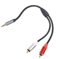 thumbnail image 1 of Cable de extensión de sonido y sonido de 3.5 mm, Cordel de sonido y de 3,5 mm Cord Splitter Pérdida de Señal Mínima de 30 cm para Teléfono Inteligente, 1 of 7