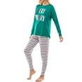 thumbnail image 5 of Jaclyn Women and Women's Plus Holiday Printed Long Sleeve Pajama Set, 5 of 5