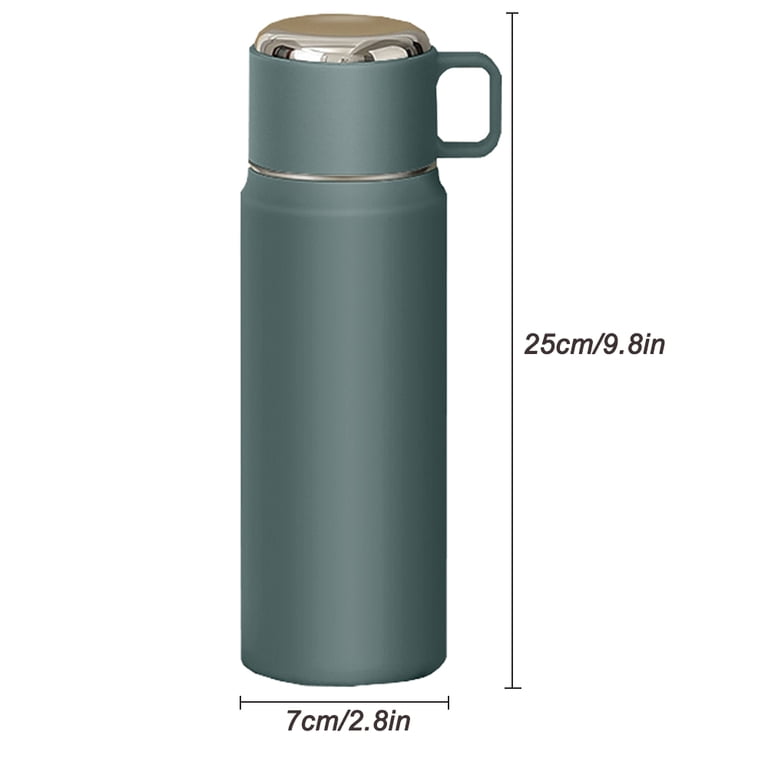 Thermos Water Bottle,19 Oz(550ml) Insulated Stainless Steel Bottle,Keeps Cold for 24 hours, Hot for 12 hours