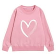 thumbnail image 4 of Utoimkio Toddler Boy Girls Valentine's Day Crewneck Sweatshirts Long Sleeve Shirts Heart Print Pullover Sweatshirts Tee Tops Little Boy Girls Fall Winter Clothes for Kids 1-12 Years, 4 of 4