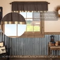 thumbnail image 4 of VHC Brands Kettle Grove Window Curtain, Valance Block Border, Black, 16x60, 4 of 5