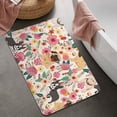 thumbnail image 2 of Dogs with Pioneer Flower Bathroom Rugs Mat,Non Slip Microfiber Bathroom Rug,Rubber Backing,Soft Bathroom Mats for Bathroom Floor,Tub and Shower,20x32in(50x80cm), 2 of 5