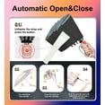 thumbnail image 4 of Inverted Umbrella with Carabiner Handle, Wind Proof Umbrellas For Rain, 46 Inch Portable Reverse Folding Umbrella, Car Umbrella for Women Men, 10 Ribs, 4 of 5