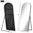 thumbnail image 5 of Arch Floor Mirror with Stand, 59" x 20", Black, 5 of 6