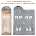 thumbnail image 2 of Sleeping Bags for Adults Kids - 3 Season Cold&Warm Weather Waterproof Sleeping Bags with Removable Liner - Lightweight Sleeping Bags for Camping Hiking Outdoor Travel, Khaki - Left Zipper, 2 of 10