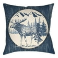 thumbnail image 5 of Surya LGCB-MSE-2020 Lodge Cabin 20" Wide Square Novelty Moose Polyester Outdoor Accent, 5 of 7
