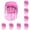 Pink*10, variant on Pencil Sharpener, 1Pc Manual Pencil Sharpener, 3" Dual Holes Compact Colored Handheld Pencil Sharpener with Lid for Various Age Groups, Portable Study Supplies & Office Accseeories,Pink*10
