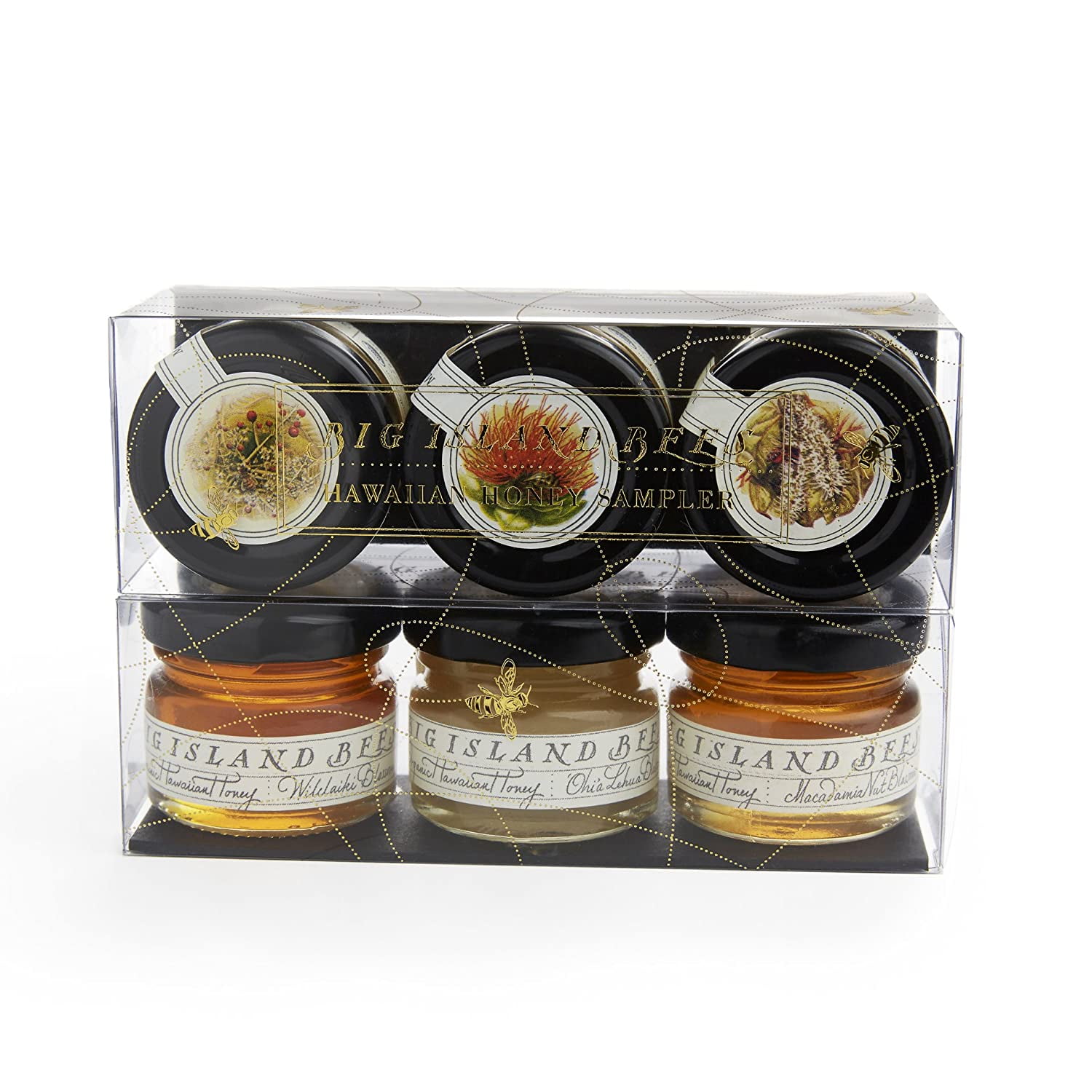 Mini Raw Honey Gift Set, Hawaiian Honey Sampler by Big Island Bees (1