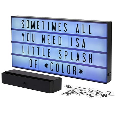 My Cema Lightbox 12-ch Battery-Operated Color-Changg LED Marquee Signs 160 Count