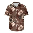 thumbnail image 5 of AHTJRT Stylish Men's Camouflage Print Button Down Short Sleeve Shirt Multicolor 2XL, 5 of 5