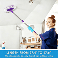 thumbnail image 6 of 360-Degree Rotating Telescopic Replacement Mop Handle - Stainless Steel with Reinforced Plastic Disc, Fits Round Mop Buckets, 47.6" Extended Length, Easy Installation No Tools Needed, 6 of 7