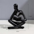 thumbnail image 2 of Black Thinkers Resin Statue Reading Ornament,B, 2 of 5