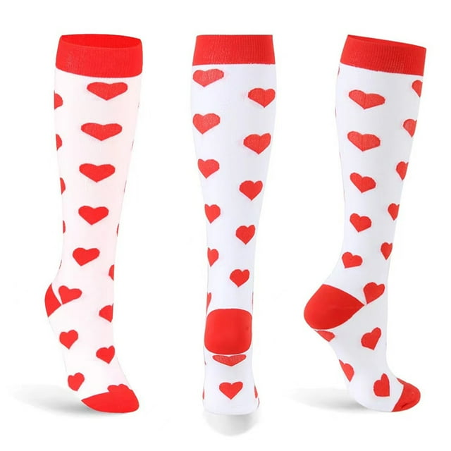 Men Women Socks Compression Socks Elastic Sports Beautiful Leg Nurse Stocking Jogging Climbing Cycling Flight Excercise 8 L XL