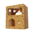 thumbnail image 1 of Rascador para gatos, rascador, juguete para esconderse, casa de cartón para gatos, condominio para gatos de interior, regalo para mascotas, cumpleaños sin cortina de puerta, 1 of 8