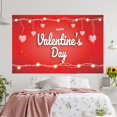 thumbnail image 2 of Xoxingysm Valentine'S Day Banner Happy Valentine'S Day Background Cloth Banner Valentine'S Day Party Flag Decoration Articles 90*150Cm/35.4*59In, 1X Banner, 2 of 9