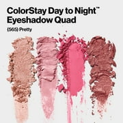 Revlon ColorStay Day to Night Long Lasting Matte and Shimmer Eyeshadow Quad, 565 Pretty, 0.16 oz