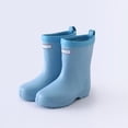 thumbnail image 5 of Angala Boys Rain Boots Mid Calf Solid Waterproof Lightweight Non- Outdoor Dailywear Rain Boots For Boys Size 5-5.5 Years Blue, 5 of 5