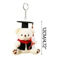 thumbnail image 2 of Moocorvic Graduation Bear Keychain Class of 2025 Graduation Plush Bear Gift Kindergarten Stuffed Animal Doll Pendant Graduation Gifts for Her, 2 of 5