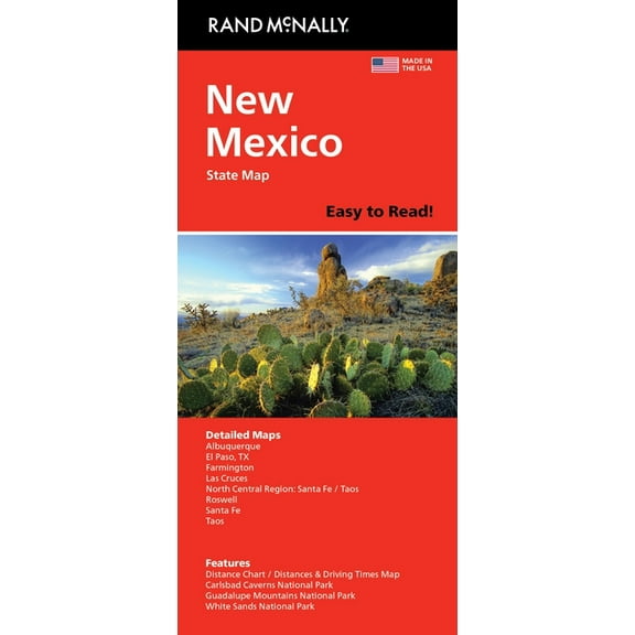 Rand McNally Easy to Read: New Mexico State Map, (Paperback)