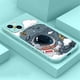 thumbnail image 1 of Bonita funda de teléfono con dibujos de astronauta y Luna para iPhone 11 12 13 14 Pro Max 7 8 Plus X XR XS SE 2022, funda blanda de silicona con cordón de mano Tan Jianjun unisex, 1 of 2