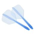 thumbnail image 4 of Uxcell Plastic 2BA Integrated Dart Shaft and Flights Replacement, Blue 3 Pack, 4 of 5