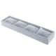 thumbnail image 5 of Exhibidor de relojes y pulseras de terciopelo con 3 almohadas gris, 5 of 8