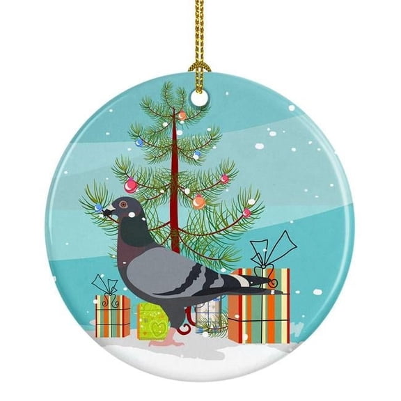 Carolines Treasures BB9318CO1 Racing Pigeon Christmas Ceramic Ornament