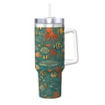 thumbnail image 2 of Underwater Cup Insulated Tumbler Stainless Steel Vacuum Travel Mug 40 oz with Handle and Straw Lid, 2 of 7