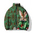 thumbnail image 2 of Abrigo de invierno para hombre con estampado 3D de zorro y conejo, chaqueta de invierno para hombre 2024, abrigo frío con estampado de ciervos, exquisito y cálido, 2 of 4