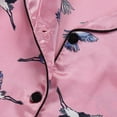 thumbnail image 6 of Summer Little Girls Imitate Silk Flower Print Pajama Set Short Sleeve Blouse Pants Sleepwear Suit,1-6T, 6 of 9
