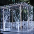 thumbnail image 2 of LED Fairy Curtain String Lights, 3x3 M, 300 LED Window Light with Remote Control USB Powered for Bedroom Wall, Seasonal Christmas Halloween (White), 2 of 8