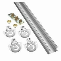 National Manufacturing NM343087 72 in. By-Pass Sliding Door Hardware, Galvanized
