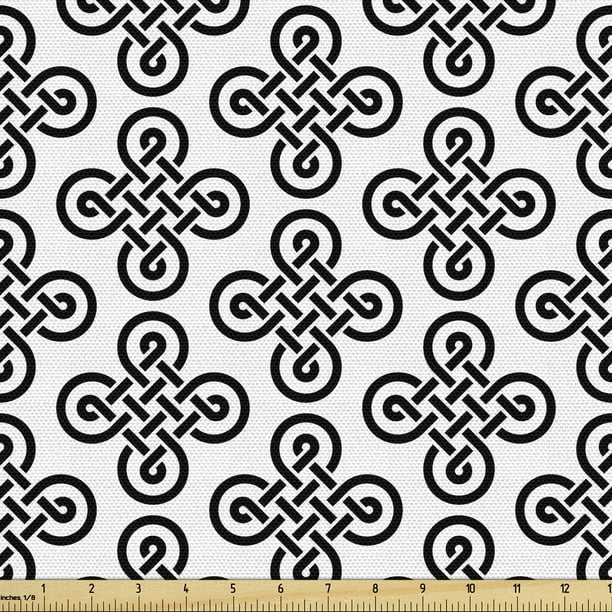 Celtic Fabric By The Yard Old Fashion Irish Knot Motifs In Symmetric Regular Design European Culture Theme Upholstery For Dining Chairs Home Decor Accents 2 Yards Black White Ambesonne Com - Celtic Design Home Decor Celtic Fabric By The Yard Old Fashion Irish Knot Motifs In Symmetric Regular Design European Culture Theme Upholstery For Dining Chairs Home Decor Accents 2 Yards Black White Ambesonne Com - Celtic Design Home Decor