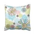 thumbnail image 1 of Funda de Almohada ABPHQTO Diseño Floral Rosa Manzanilla Flor Azul Turquesa 45x45 cm, 1 of 1