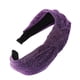thumbnail image 2 of Diademas para mujer, diadema cuadrada con lazo de moda para mujer, aro de seda brillante, diademas para el cabello para niñas, diadema para mujer, 2 of 2