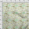thumbnail image 3 of oneOone Rayon Olive Green Fabric Beach Dolphin With Dot Texture Craft Projects Decor Fabric Printed By The Yard 56 Inch Wide, 3 of 4