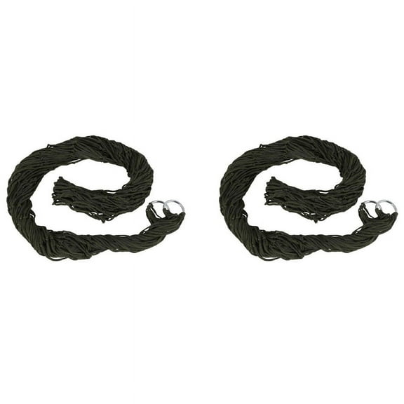 2X Portable Outdoor Sport Hammock, Camping Hammock Mesh Net for Garden Beach Yard Travel Garden Swing Hanging Bed