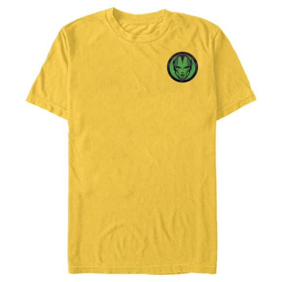 Marvel Studios Secret Invasion Skrull Icon Chest Disney - Short Sleeve Blended T-Shirt for Adults - Customized-Yellow